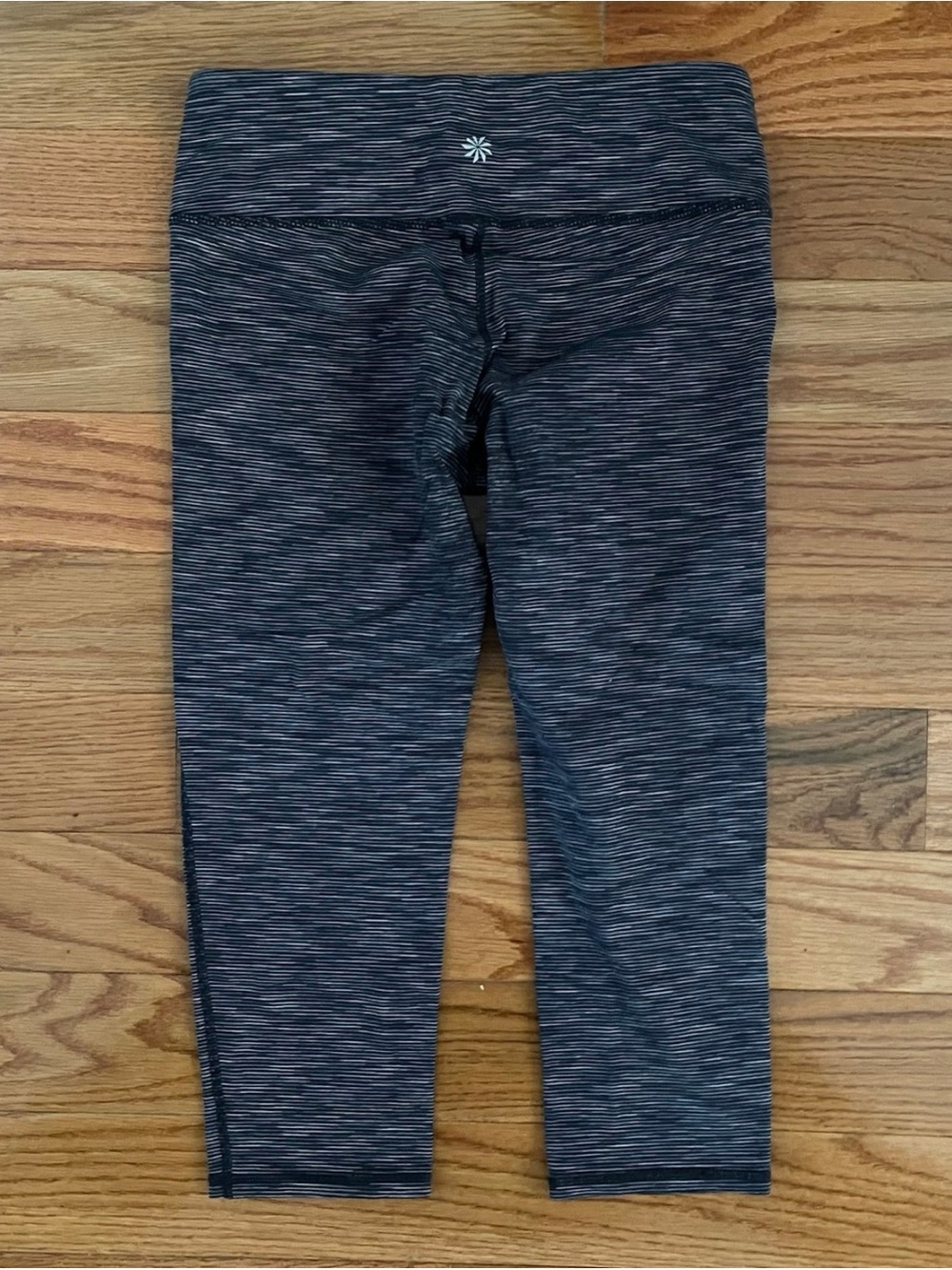 Girls' Heathered Black Active Leggings - Unbranded